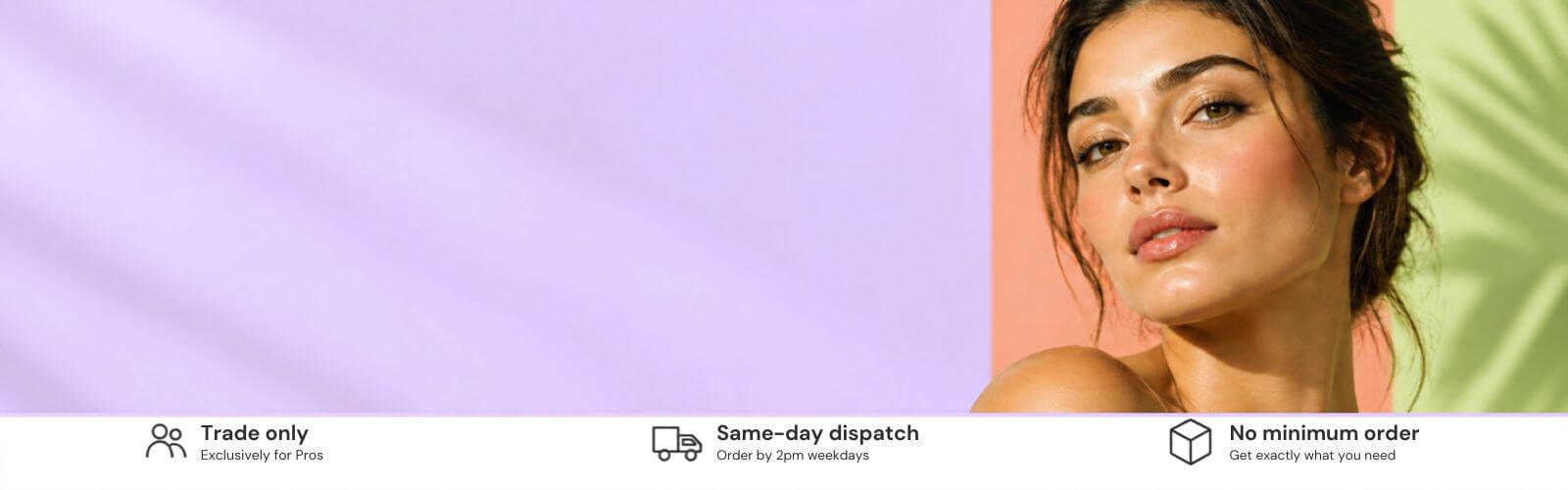 girls face with purple background